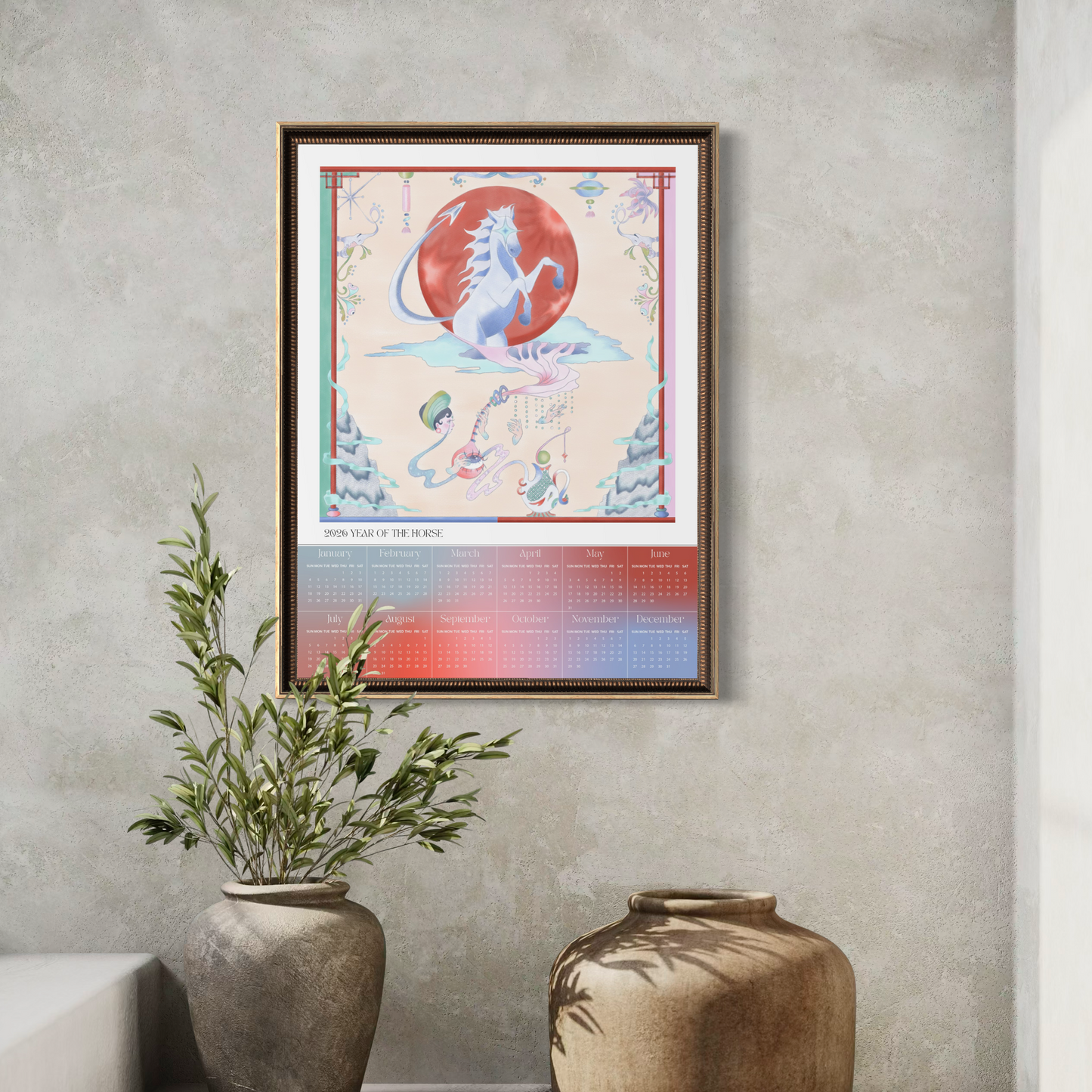 Year of the Horse Limited Edition 2026 Calendar Print